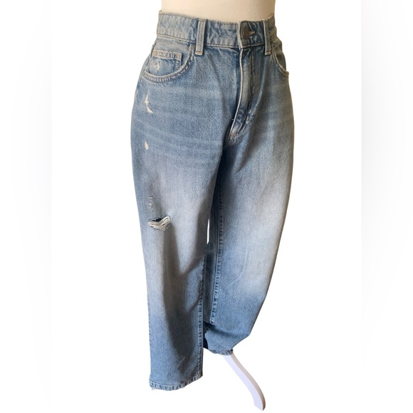 NWOT Cotton On Light Blue Flare & Wide Leg Jeans Size 26 100%Cotton - Picture 1 of 14